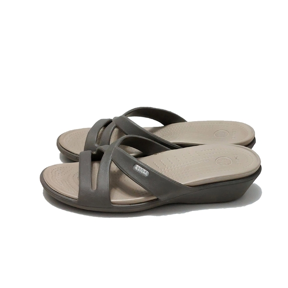 Cross Womens Patricia II Slip On Brown Tan Insole Sandals Size 10 - Picture 2 of 4